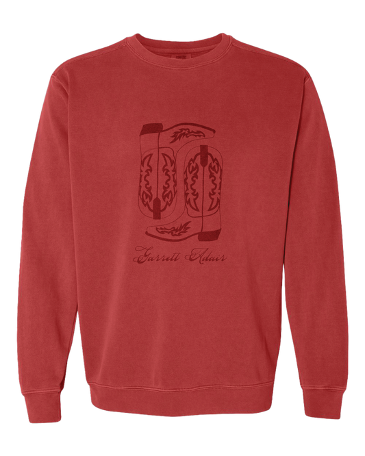 Red Boots Crewneck Sweatshirt